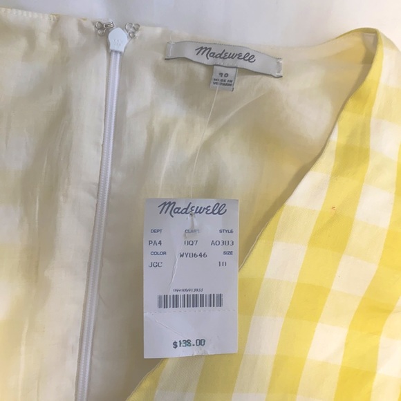 NWT yellow Madewell dress. Originally $138 - Picture 4 of 4